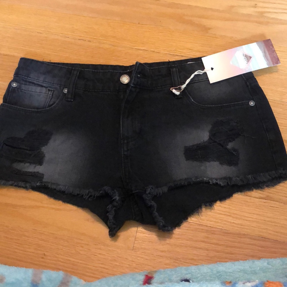 Black Jean shorts size 26